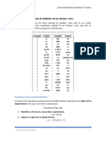 Transformación de Unidades