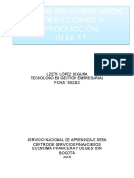 Guía 11 - Gestión de Inventarios, Operaciones y