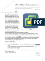 Tutorial Using VMWare ESXi and PFsense As A Network Firewallrouter