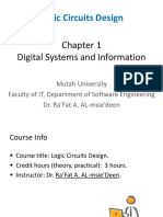 Logic Circuits Design: Digital Systems and Information