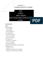 Practical No - 4 Aim: To Program Diffuse Lighting Using Direct3D 11 (Lighting)