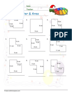 Perimeter & Area: Name: Date: Class: Teacher