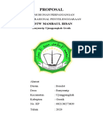 Proposal Permohonan Perpanjangan Izin MDTW