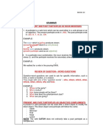 Present and Past Participles As Noun Modifiers: Ing, ED, D, T, - N - EN