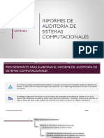 Informes de Auditoría de Sistemas Computacionales