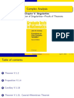 Complex Analysis: Chapter V. Singularities V.1. Classification of Singularities-Proofs of Theorems