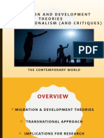 Migration and Development Theories & Transnationalism (And Critiques)