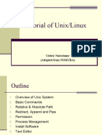 Tutorial of Unix/Linux: Cédric Notredame (Adapted From NOMURA)