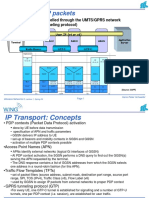 Transport of IP Packets: IP Tackets Are Tunnelled Through The UMTS/GPRS Network (GTP - GPRS Tunneling Protocol)