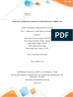 Preparación, Consolidación y Presentación de Estados Financieros