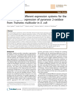 Evaluation of Different Expression Systems For The Heterologous Expression of Pyranose 2 Oxidase From Trametes Multicolor in e Coli