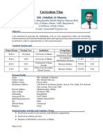 CV of Md. Abdullah Al-Mamun