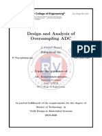 Design and Analysis of Oversampling ADC: A Project Report Submitted By