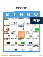 Sports Bingo