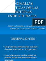 Anomalias Geneticas de Las Proteínas Estructurales