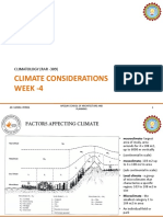 Climate Considerations Week - 4: Climatology (Rar - 309)