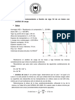 Ejercicio Dimensionamiento Viga 1 Tramo Con Análisis de Carga