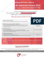 Información Matrícula Enero 2019 - Flyer Hipervinculo PDF