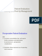 A Gyne Preop Evaluation and Post Op MGNT