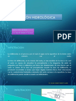 Infiltración Hidrológica - Hidrología PDF