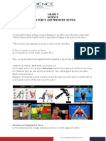 Grade 8 Science Ch-11 Force and Pressure (Notes)