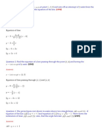 Equation of A Line