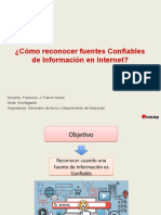 Fuentes Confiables de Información