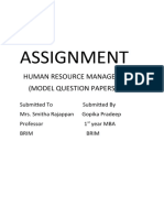 Assignment HR (Gopika P)