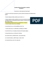 0 Taller - Problemas Conversión y B.M. Básicos - OPUS - CELY NIÑO PDF