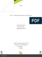 CONCEPTOS BÁSICOS, PROPIEDADES Y REGLAS DE DERIVACIÓN - Grupal