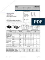 General Description Product Summary: 30V Dual Asymmetric N-Channel MOSFET