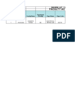 Name of The Institute Faculty Activity Report: SL No Date Faculty Name Paper Name Paper Code Department (Faculty)