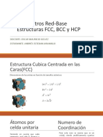 Parámetros Red-Base Estructuras FCC, BCC y HCP PDF