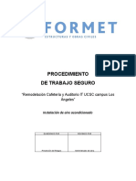 Procedimiento de Trabajo Seguro Instalación de Aire Acondicionado