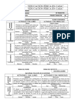 Aprende en Casa 1° Grado Educacion Fisica 2021