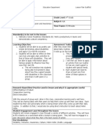 Concordia University Nebraska Education Department Lesson Plan Scaffold