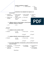 Cuestionario de Estadistica