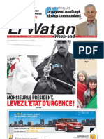 El Watan: Levez L'État D'Urgence !