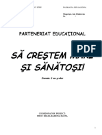 Parteneriat Educational - Sa Crestem Sanatosi