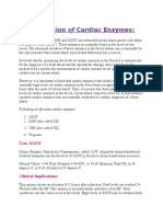 Interpretation of Cardiac Enzymes:: Test: SGOT