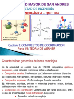 Parte 13. TEORÍA DE WERNER