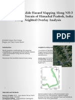 GIS-Based Landslide Hazard Mapping Along NH-3 in Mountainous Terrain of Himachal Pradesh, India Using Weighted Overlay Analysis