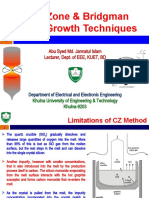 Float Zone & Bridgman Crystal Growth Techniques: Abu Syed Md. Jannatul Islam Lecturer, Dept. of EEE, KUET, BD