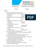 ICSE10 - Chemistry - Full Portion Test Paper - 01