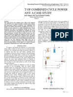 Energy Audit of Combined Cycle Power Plant: A Case Study: Umair Ahmed, Prof. Javed Ahmad Chattha