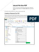 Creating A Reduced File PDF