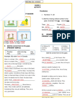 Numbers 11 - 20: Guide 6 Activity Grammar I. Write The Correct Season Vocabulary