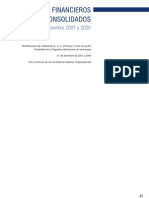 Estado Finaciero Consolidado Pdvsa Ano 2000 y 2001