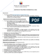 Retention / Reacquisition of Philippine Citizenship (R.A. 9225)