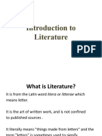 Introduction To Literature